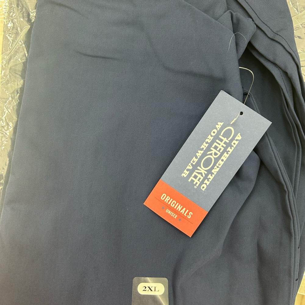 Cherokee Workwear Originals Navy Scrub Pants Unisex 2XL NWT